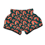 Camping Tent Pattern Print Muay Thai Boxing Shorts