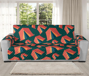 Camping Tent Pattern Print Oversized Sofa Protector