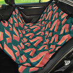 Camping Tent Pattern Print Pet Car Back Seat Cover