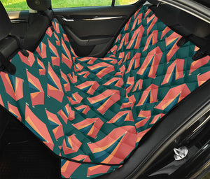 Camping Tent Pattern Print Pet Car Back Seat Cover