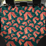 Camping Tent Pattern Print Pet Car Back Seat Cover