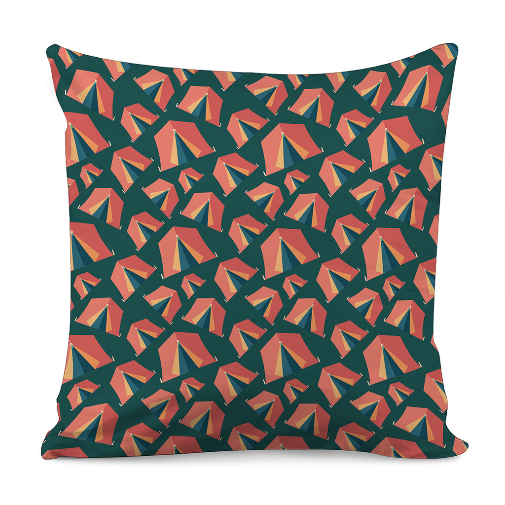 Camping Tent Pattern Print Pillow Cover