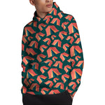 Camping Tent Pattern Print Pullover Hoodie