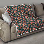 Camping Tent Pattern Print Quilt