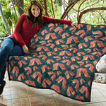 Camping Tent Pattern Print Quilt