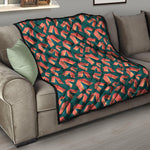 Camping Tent Pattern Print Quilt