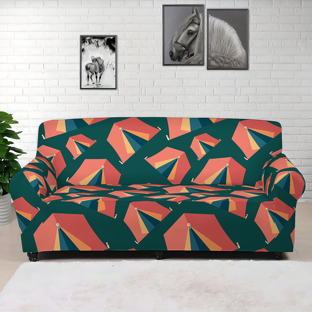 Camping Tent Pattern Print Sofa Cover