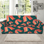 Camping Tent Pattern Print Sofa Slipcover