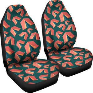 Camping Tent Pattern Print Universal Fit Car Seat Covers