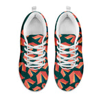 Camping Tent Pattern Print White Sneakers