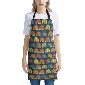 Camping Van Pattern Print Apron