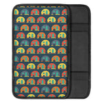 Camping Van Pattern Print Car Center Console Cover