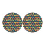 Camping Van Pattern Print Car Coasters