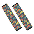 Camping Van Pattern Print Car Seat Belt Covers