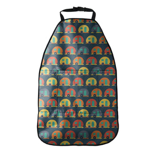 Camping Van Pattern Print Car Seat Organizers