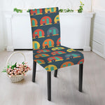 Camping Van Pattern Print Dining Chair Slipcover