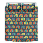 Camping Van Pattern Print Duvet Cover Bedding Set