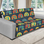 Camping Van Pattern Print Futon Protector