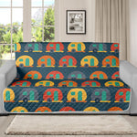 Camping Van Pattern Print Futon Protector