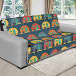 Camping Van Pattern Print Futon Protector