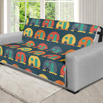 Camping Van Pattern Print Futon Protector