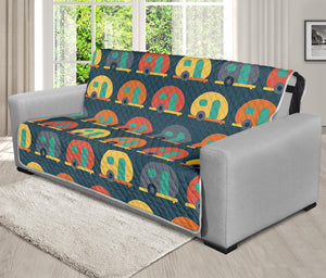 Camping Van Pattern Print Futon Protector