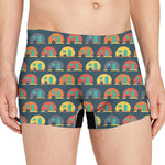 Camping Van Pattern Print Men's Boxer Briefs