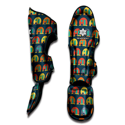 Camping Van Pattern Print Muay Thai Shin Guard