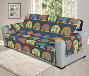 Camping Van Pattern Print Oversized Sofa Protector