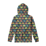 Camping Van Pattern Print Pullover Hoodie