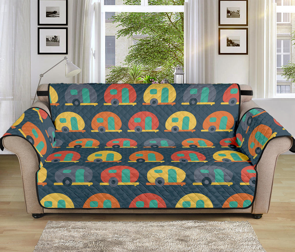 Camping Van Pattern Print Sofa Protector