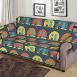 Camping Van Pattern Print Sofa Protector