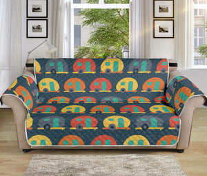 Camping Van Pattern Print Sofa Protector