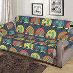 Camping Van Pattern Print Sofa Protector