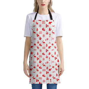 Canada Country Pattern Print Apron