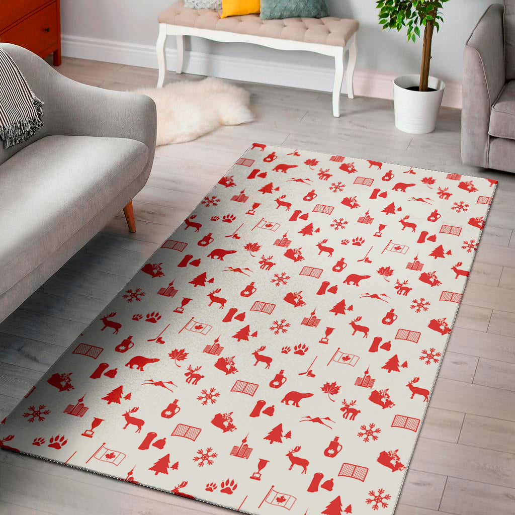 Canada Country Pattern Print Area Rug