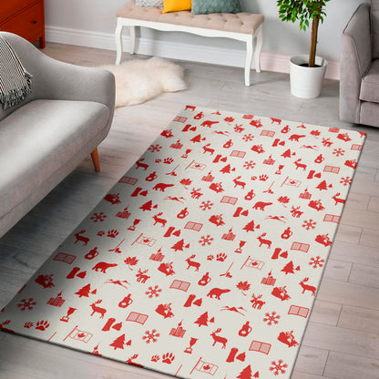 Canada Country Pattern Print Area Rug
