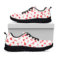 Canada Country Pattern Print Black Running Shoes