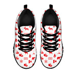 Canada Country Pattern Print Black Sneakers