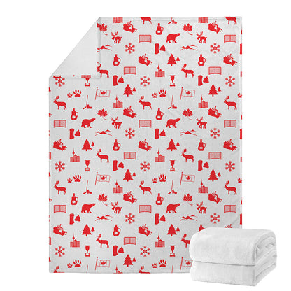 Canada Country Pattern Print Blanket