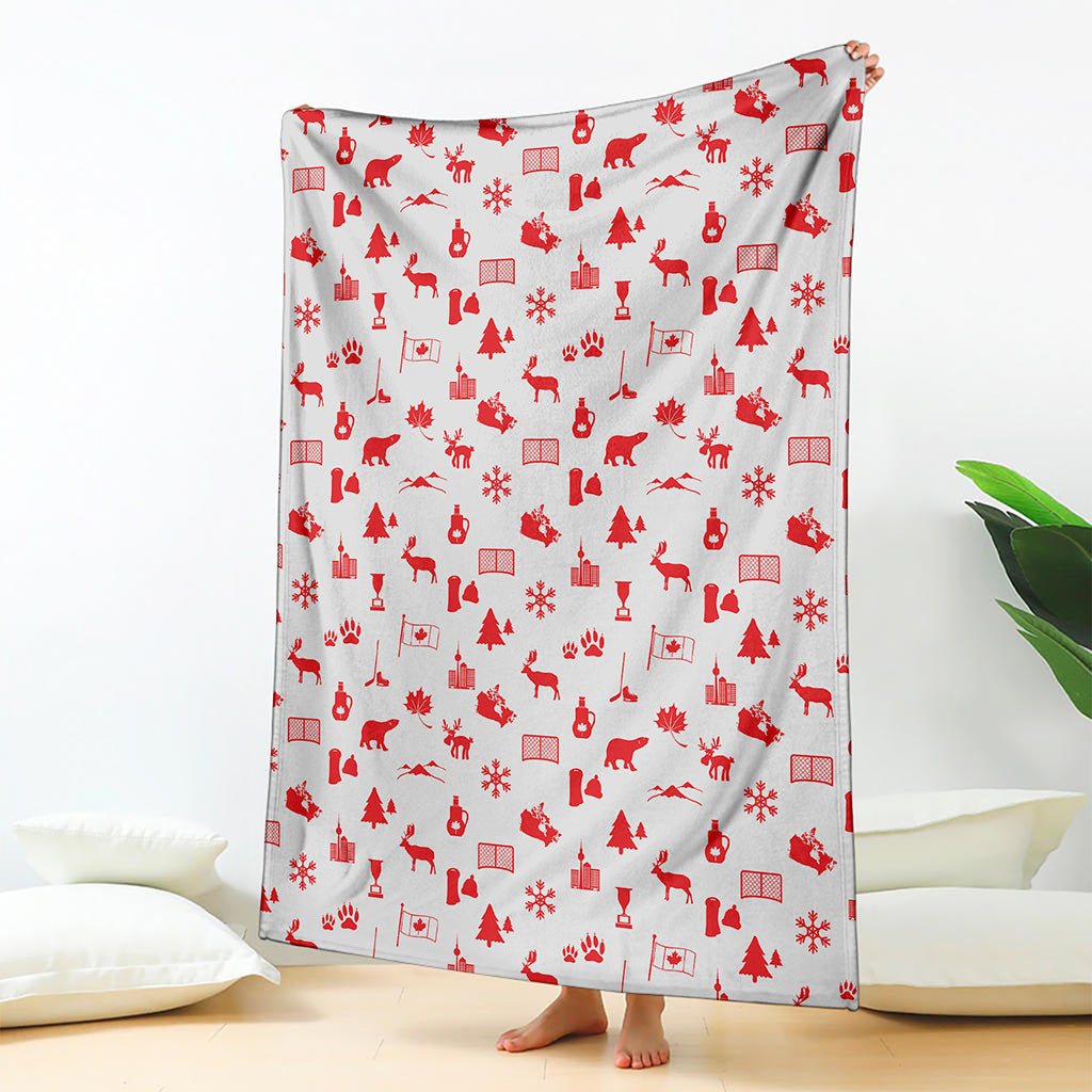 Canada Country Pattern Print Blanket