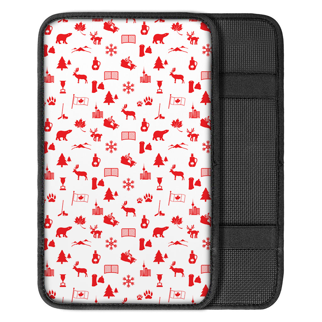 Canada Country Pattern Print Car Center Console Cover