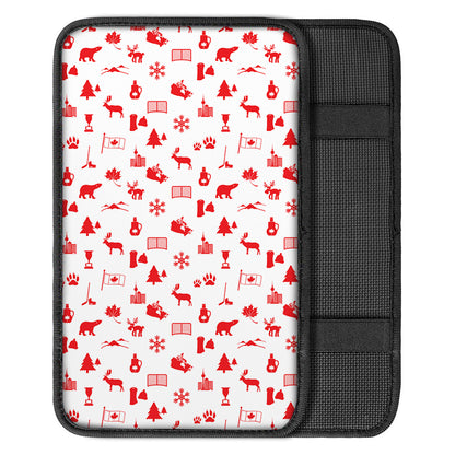 Canada Country Pattern Print Car Center Console Cover