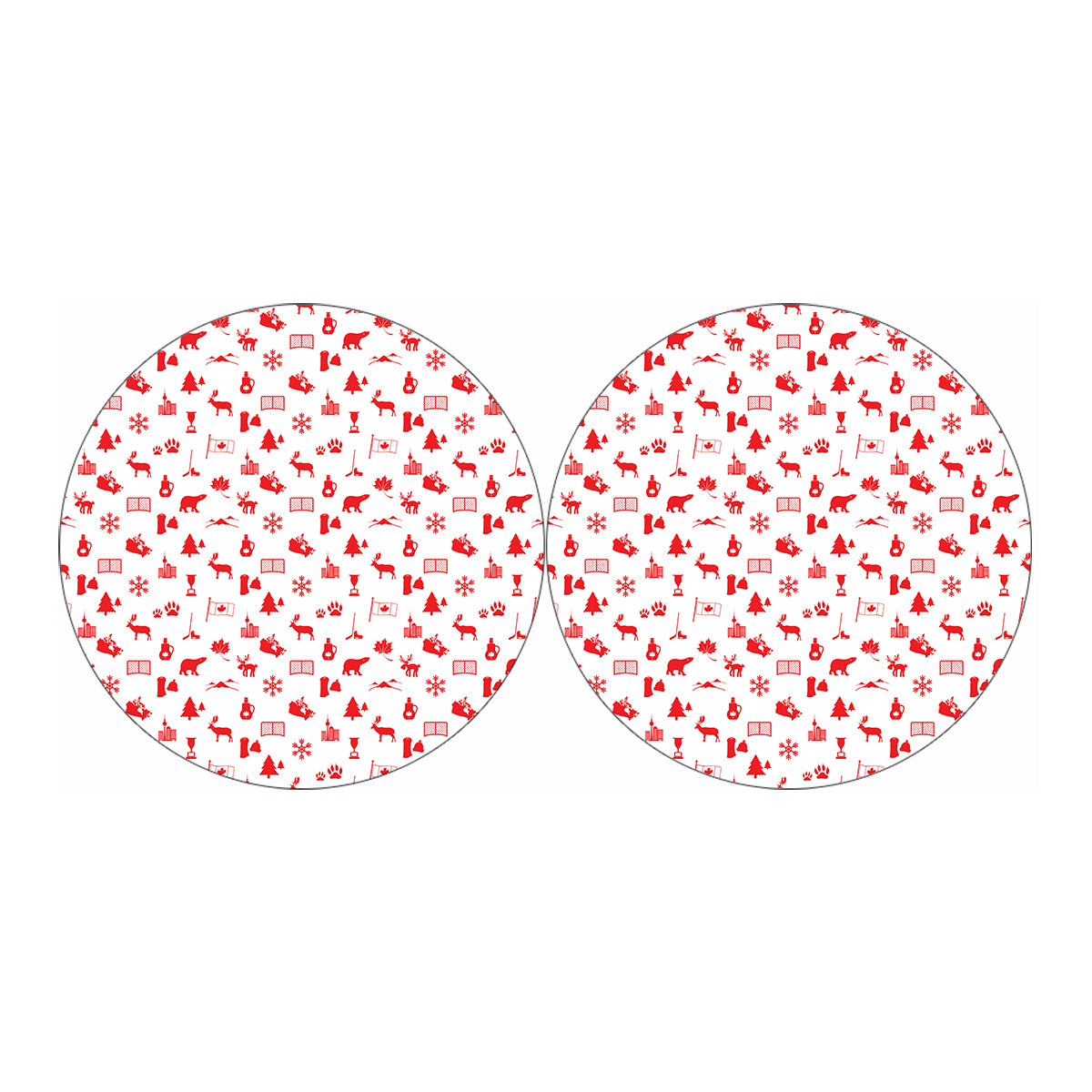 Canada Country Pattern Print Car Coasters
