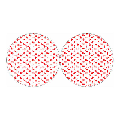 Canada Country Pattern Print Car Coasters