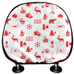Canada Country Pattern Print Car Headrest Covers