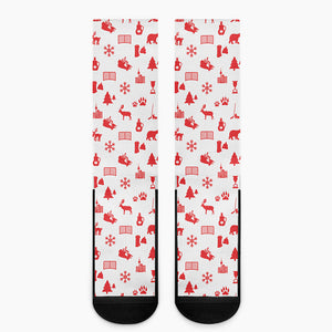 Canada Country Pattern Print Crew Socks