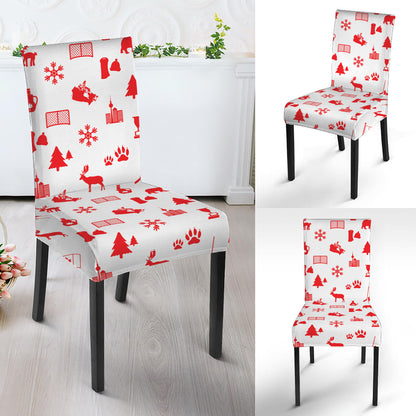Canada Country Pattern Print Dining Chair Slipcover