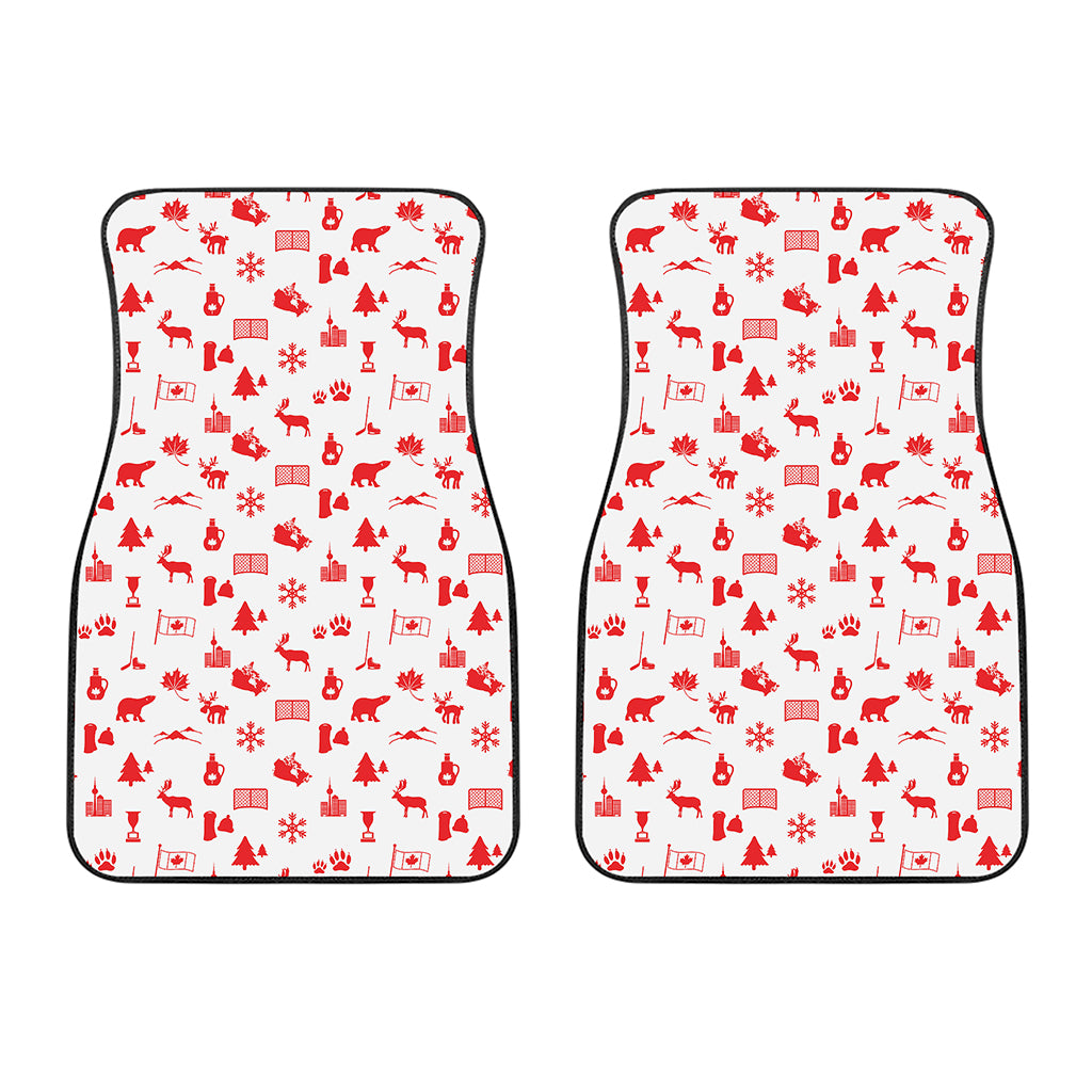 Canada Country Pattern Print Front Car Floor Mats
