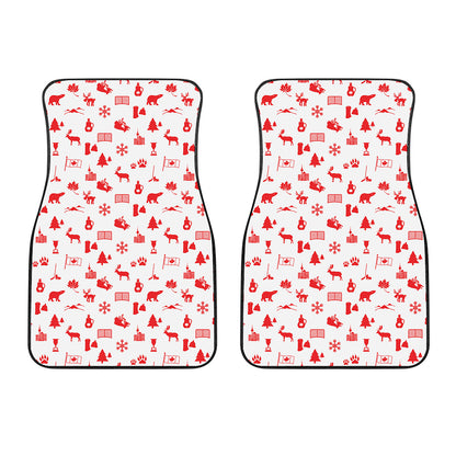 Canada Country Pattern Print Front Car Floor Mats
